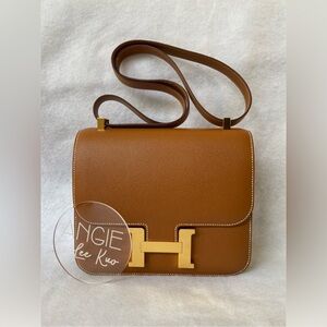 SOLD HERMES Constance 24 C24 in Gold Epsom Leather in GHW
